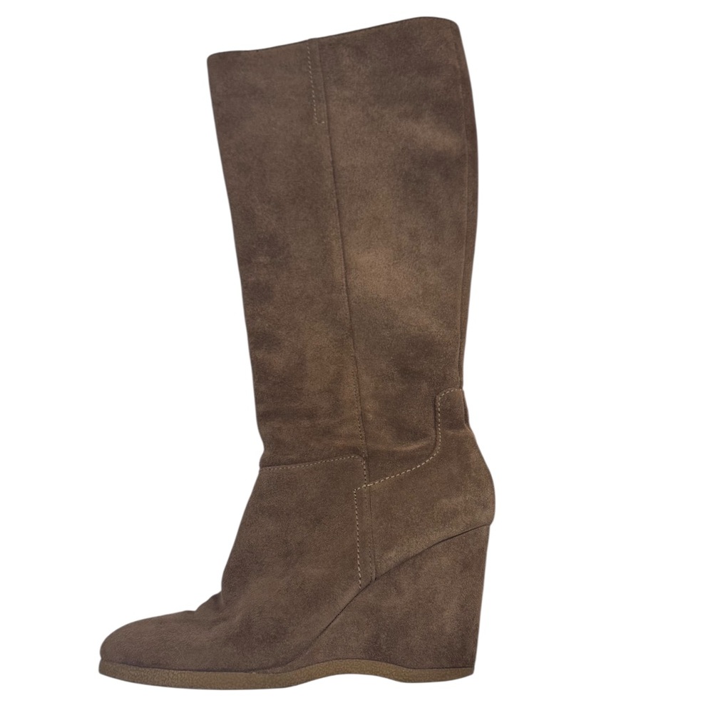 NINE WEST Wedge Boots Rubber Sole Side Zip Up  10